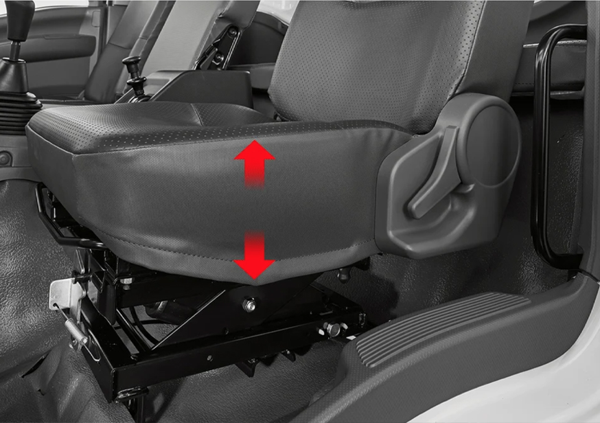 Air suspension driver seat